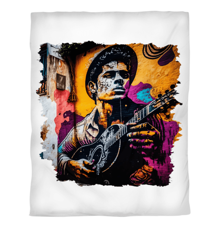 Melodies At His Fingertips Duvet Cover - Beyond T-shirts