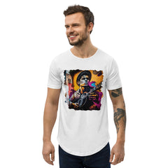 Melodies At His Fingertips Men's Curved Hem T-Shirt - Beyond T-shirts