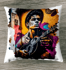 Melodies At His Fingertips Outdoor Pillow - Beyond T-shirts