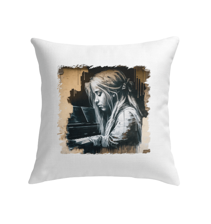 Melodies Flow Gracefully Indoor Pillow - Beyond T-shirts