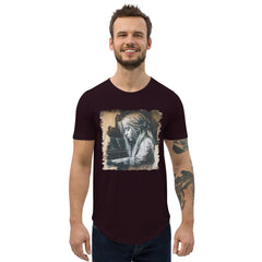 Melodies Flow Gracefully Men's Curved Hem T-Shirt - Beyond T-shirts