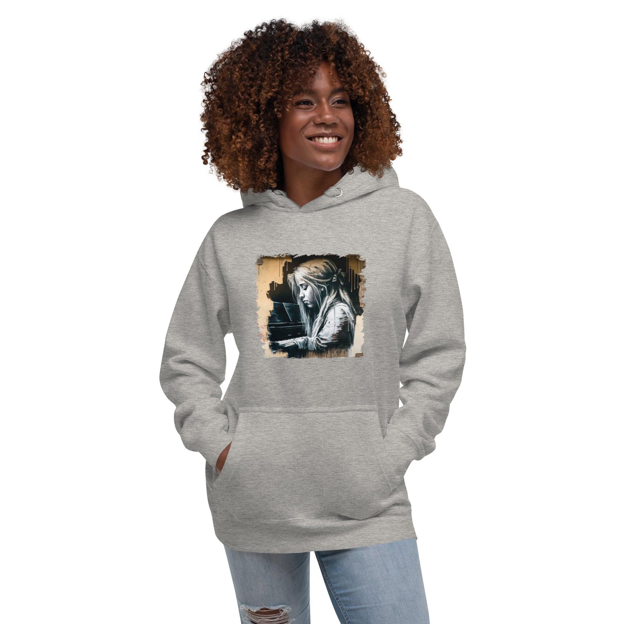 Melodies Flow Gracefully Unisex Hoodie - Beyond T-shirts