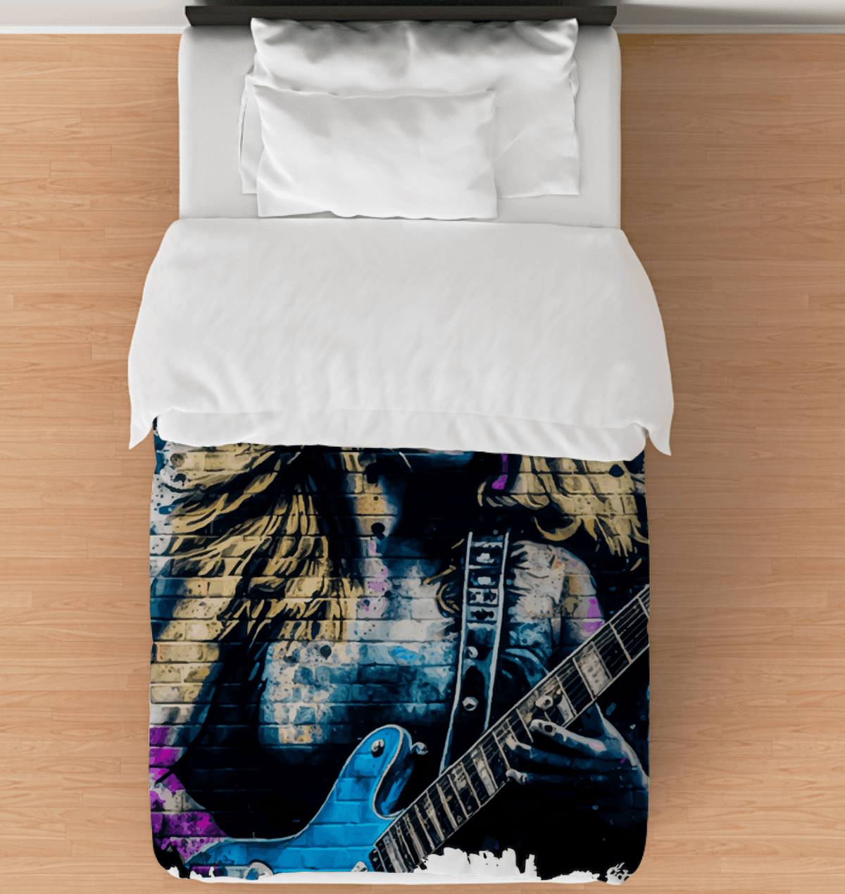 Melodies From Her Fingertips Duvet Cover - Beyond T-shirts