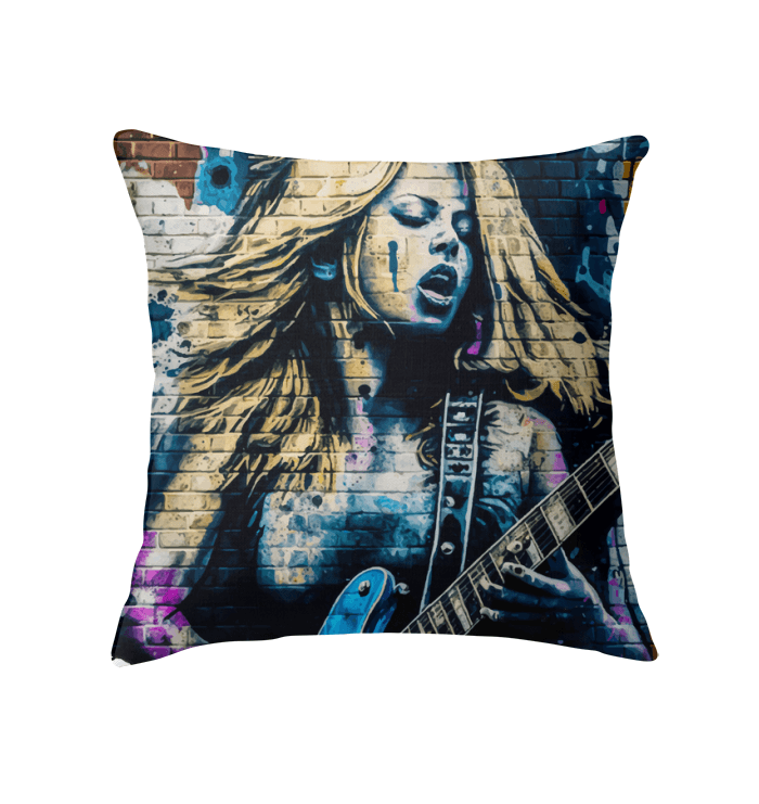 Melodies From Her Fingertips Indoor Pillow - Beyond T-shirts