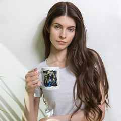 Melodies From Her Fingertips White Glossy Mug - Beyond T-shirts