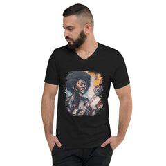 Melody Maker, Rhythm Keeper Unisex Short Sleeve V-Neck T-Shirt - Beyond T-shirts