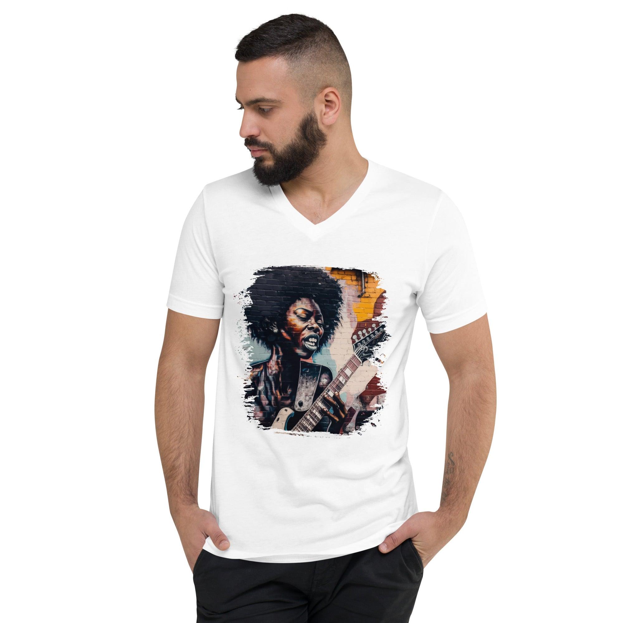 Melody Maker, Rhythm Keeper Unisex Short Sleeve V-Neck T-Shirt - Beyond T-shirts