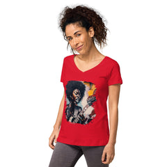Melody Maker, Rhythm Keeper Women’s Fitted V-neck T-shirt - Beyond T-shirts