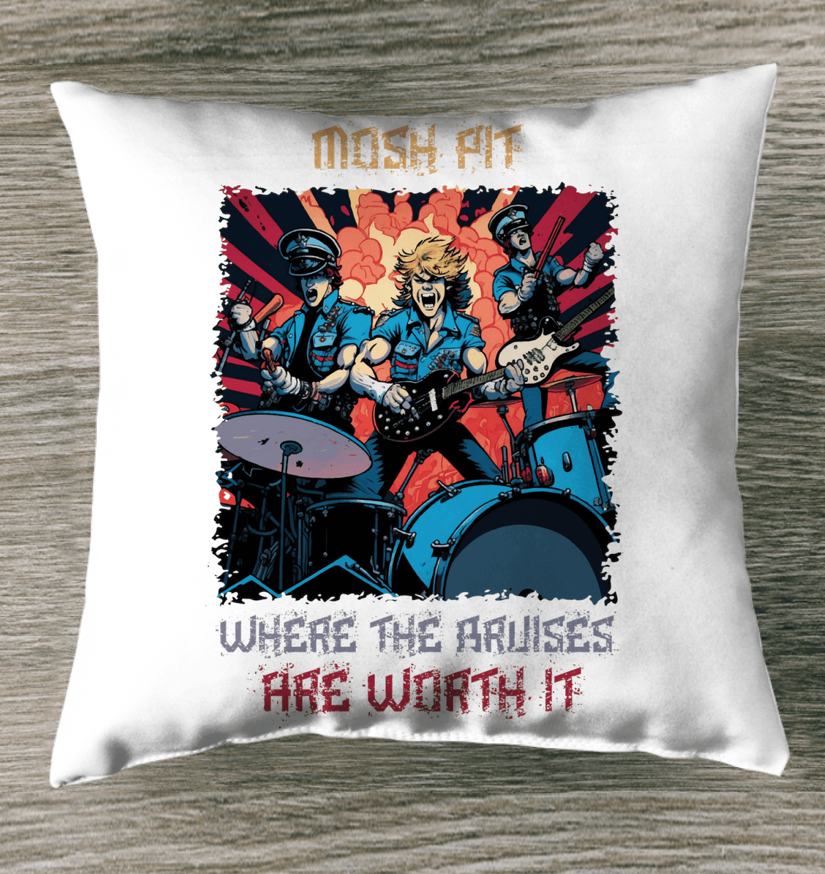 Mosh Pit Indoor Pillow - Beyond T-shirts