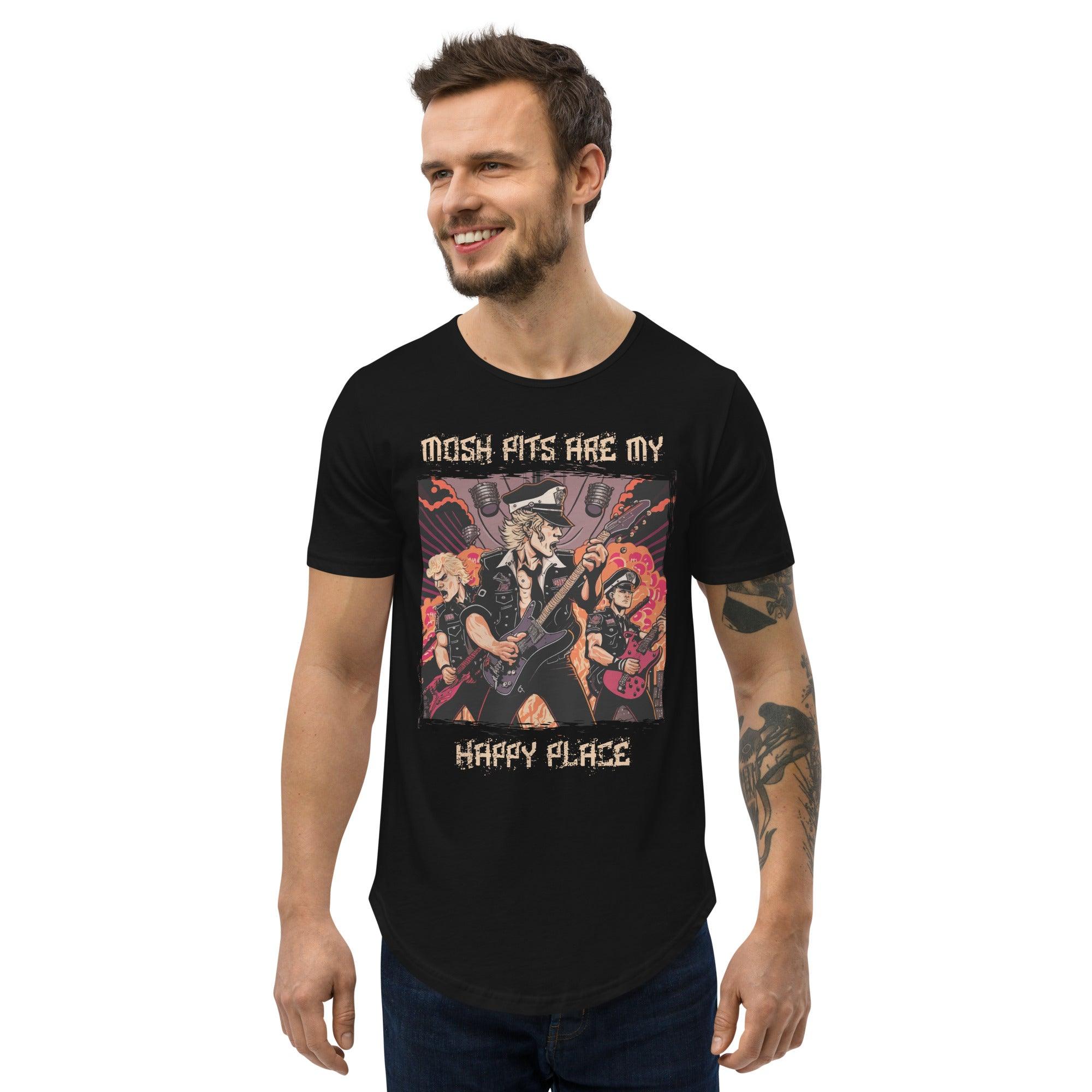 Mosh Pit Men's Curved Hem T-Shirt - Beyond T-shirts