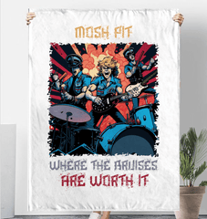 Mosh Pit Sherpa Blanket - Beyond T-shirts