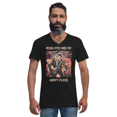 Mosh Pit Unisex Short Sleeve V-Neck T-Shirt - Beyond T-shirts
