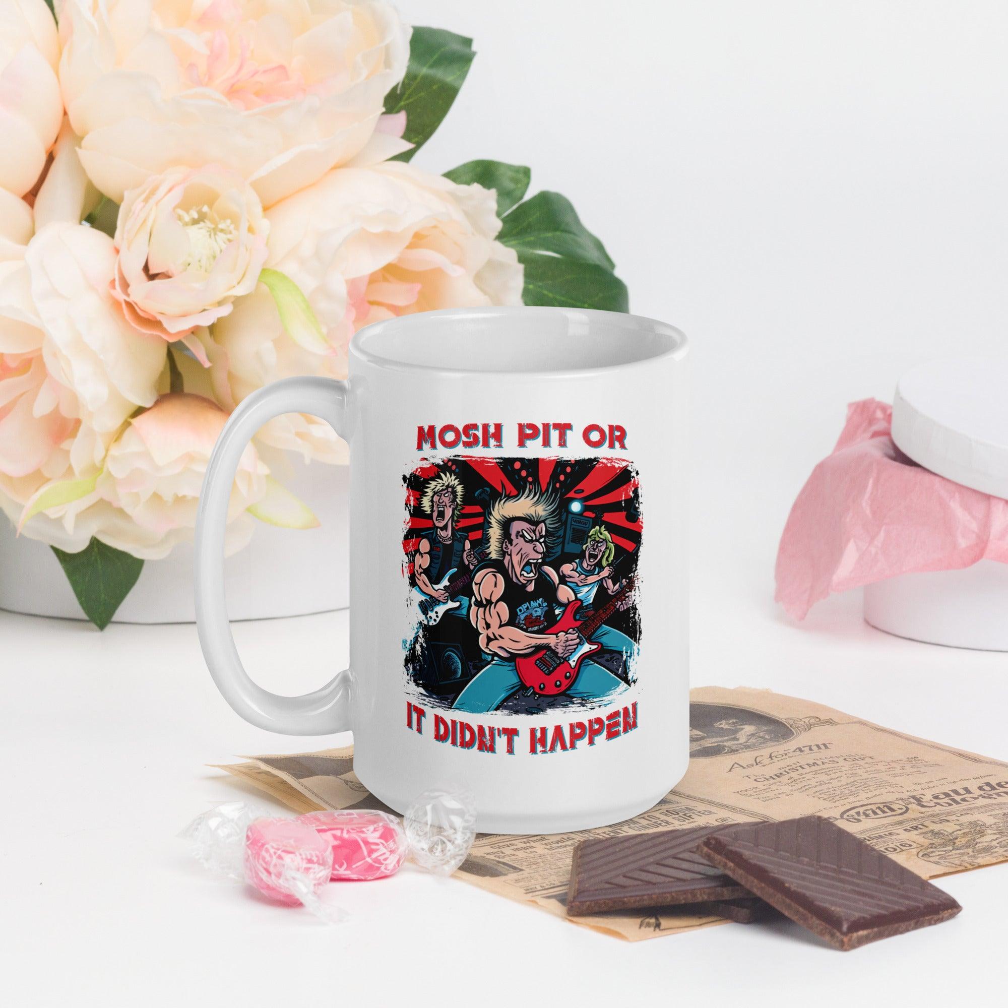 Mosh pit white glossy mug - Beyond T-shirts