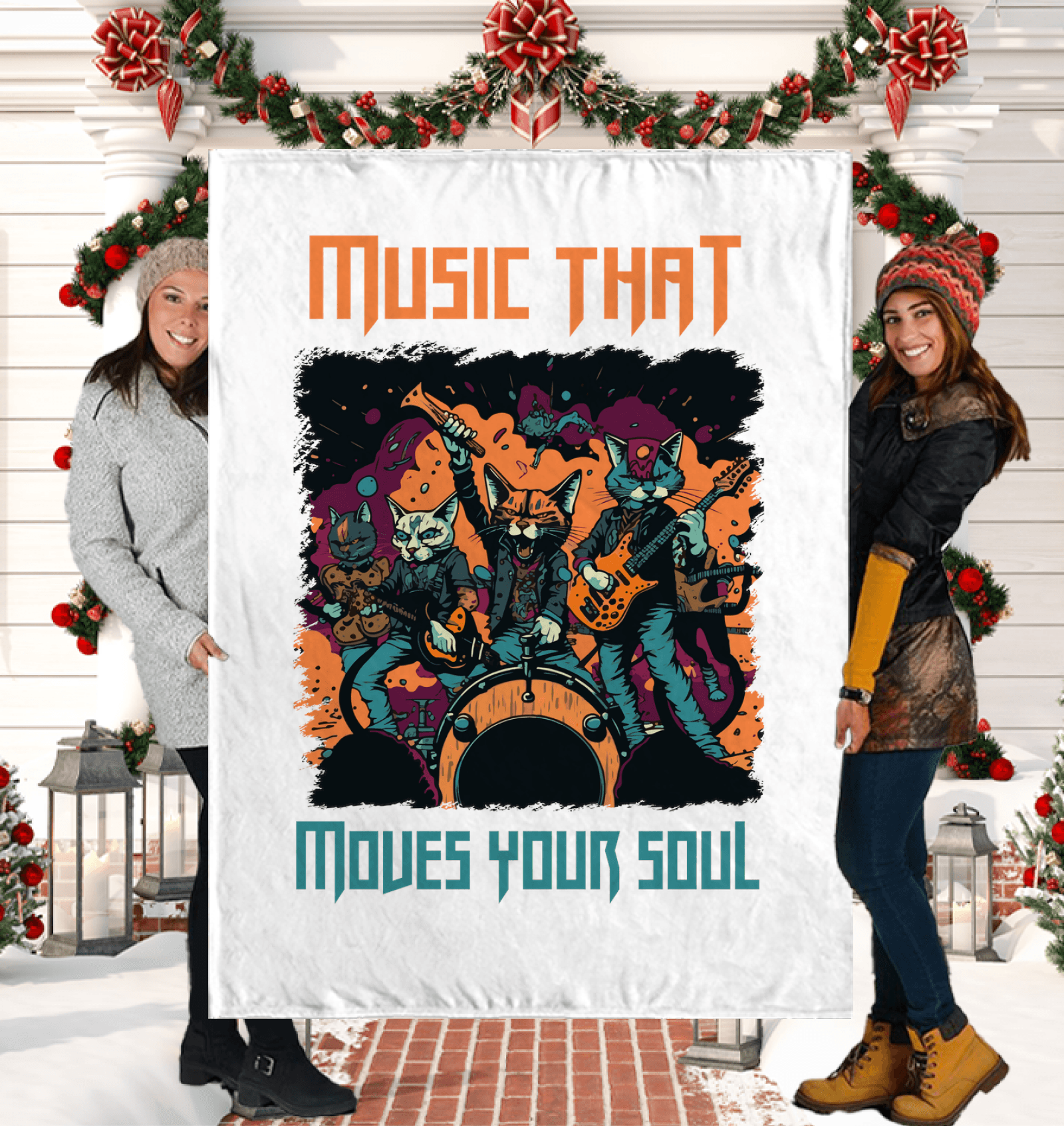 Moves Your Soul Sherpa Blanket - Beyond T-shirts