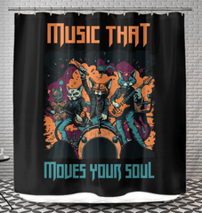 Moves Your Soul Shower Curtain - Beyond T-shirts