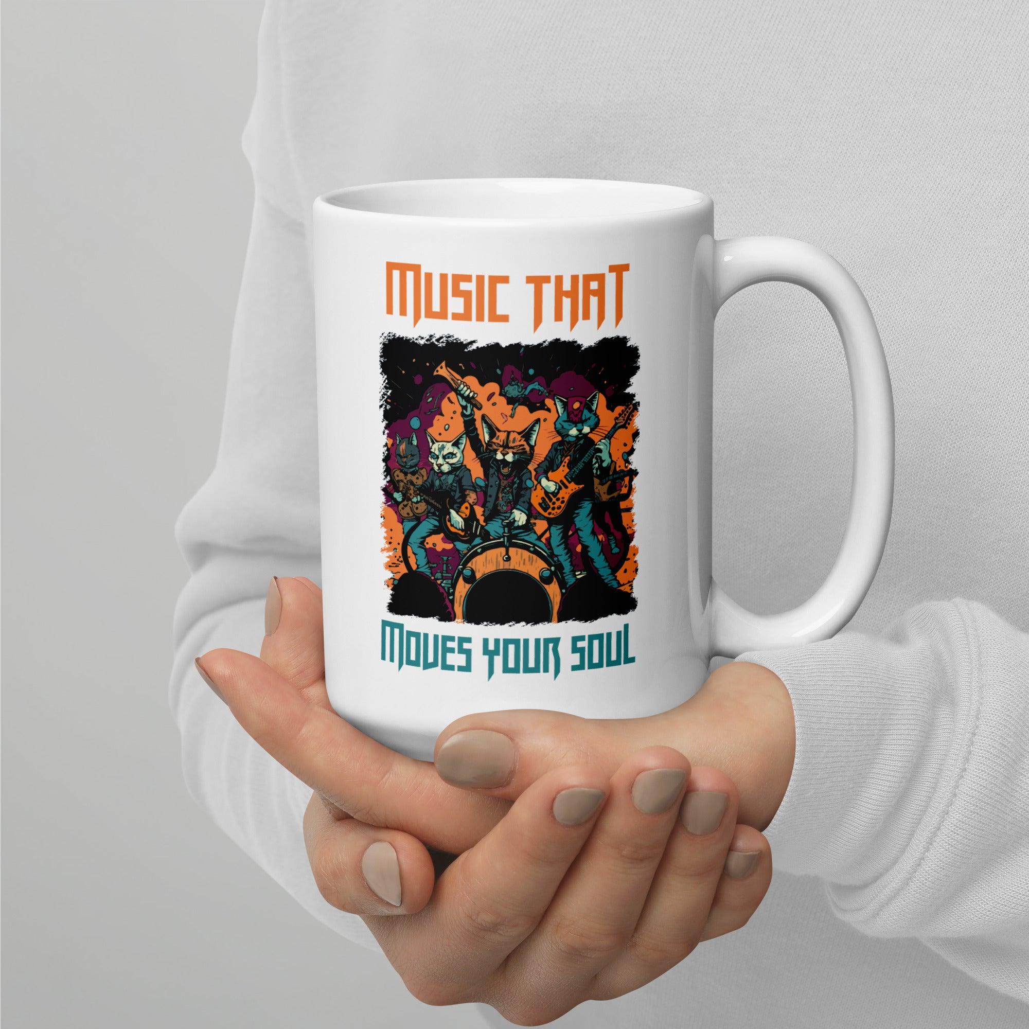 Moves Your Soul White glossy mug - Beyond T-shirts