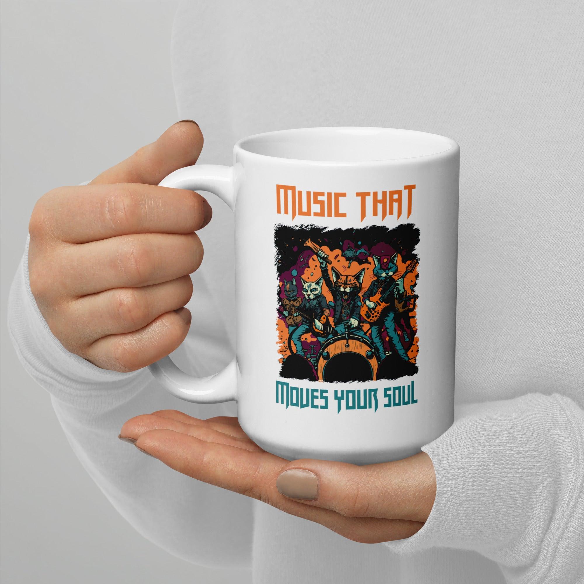 Moves Your Soul White glossy mug - Beyond T-shirts