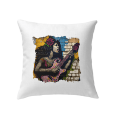 Music Fills Her Soul Indoor Pillow - Beyond T-shirts