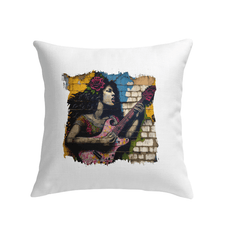 Music Fills Her Soul Indoor Pillow - Beyond T-shirts