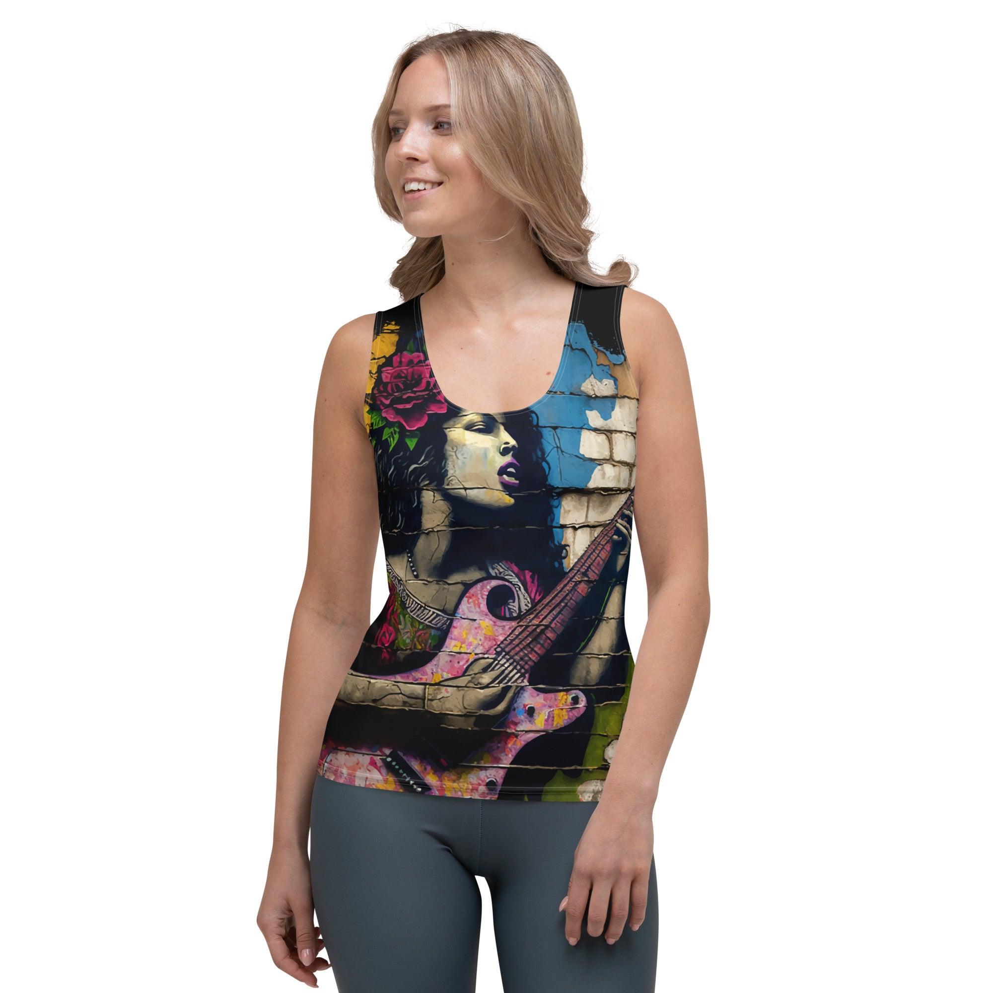 Music Fills Her Soul Sublimation Cut & Sew Tank Top - Beyond T-shirts