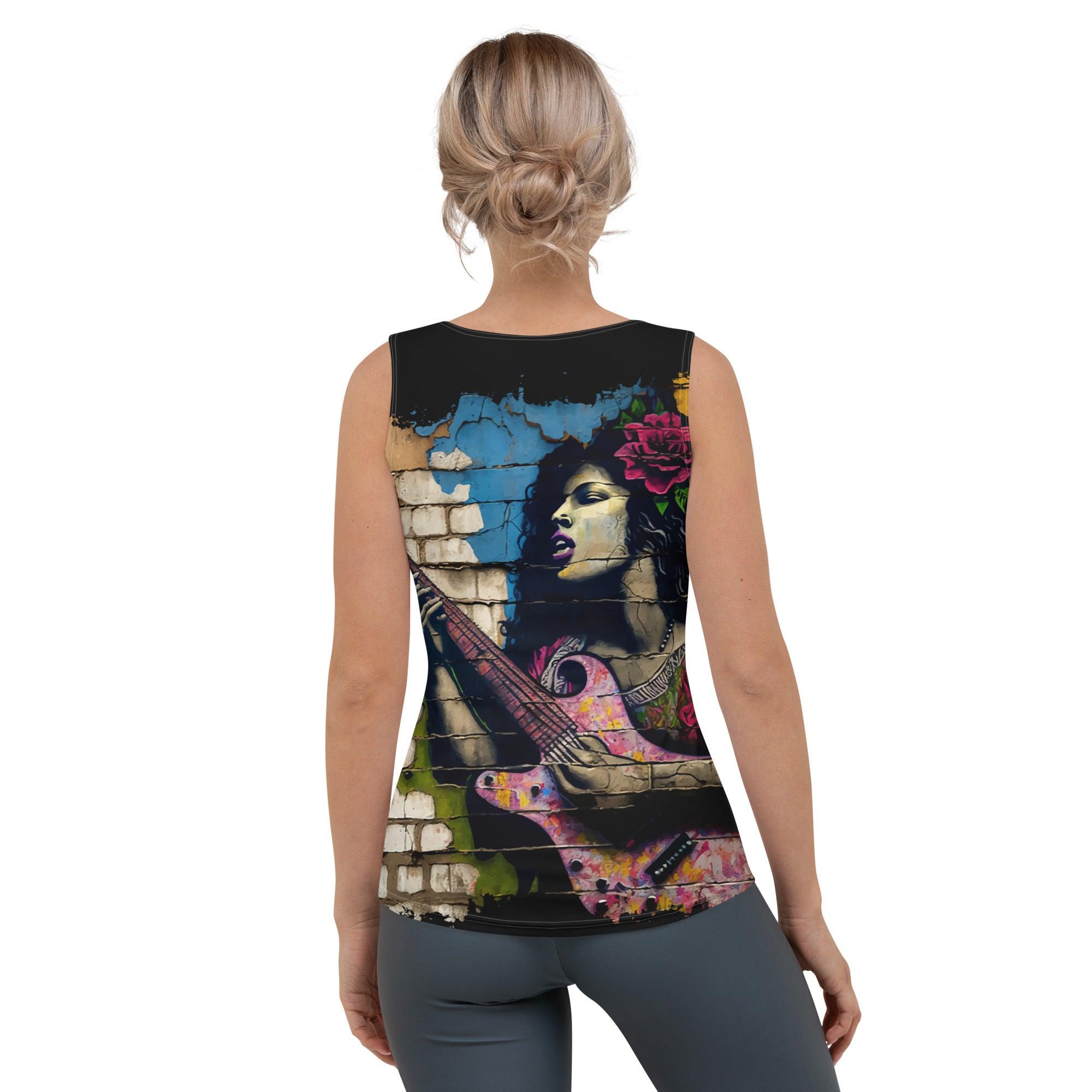 Music Fills Her Soul Sublimation Cut & Sew Tank Top - Beyond T-shirts