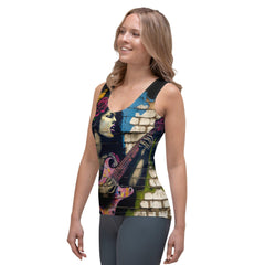 Music Fills Her Soul Sublimation Cut & Sew Tank Top - Beyond T-shirts