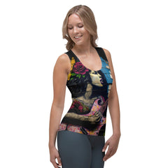 Music Fills Her Soul Sublimation Cut & Sew Tank Top - Beyond T-shirts