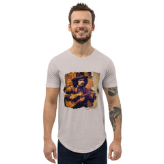 Music Fills His Heart Men's Curved Hem T-Shirt - Beyond T-shirts