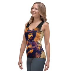 Music Fills His Heart Sublimation Cut & Sew Tank Top - Beyond T-shirts