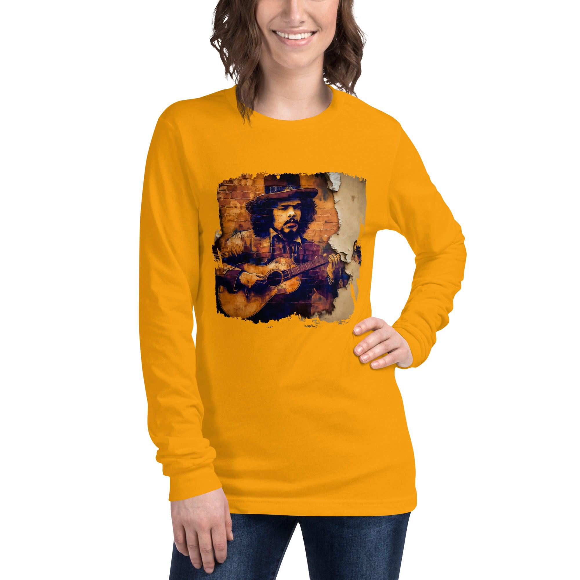 Music Fills His Heart Unisex Long Sleeve Tee - Beyond T-shirts