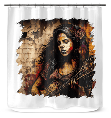 Music Is Her Escape Shower Curtain - Beyond T-shirts