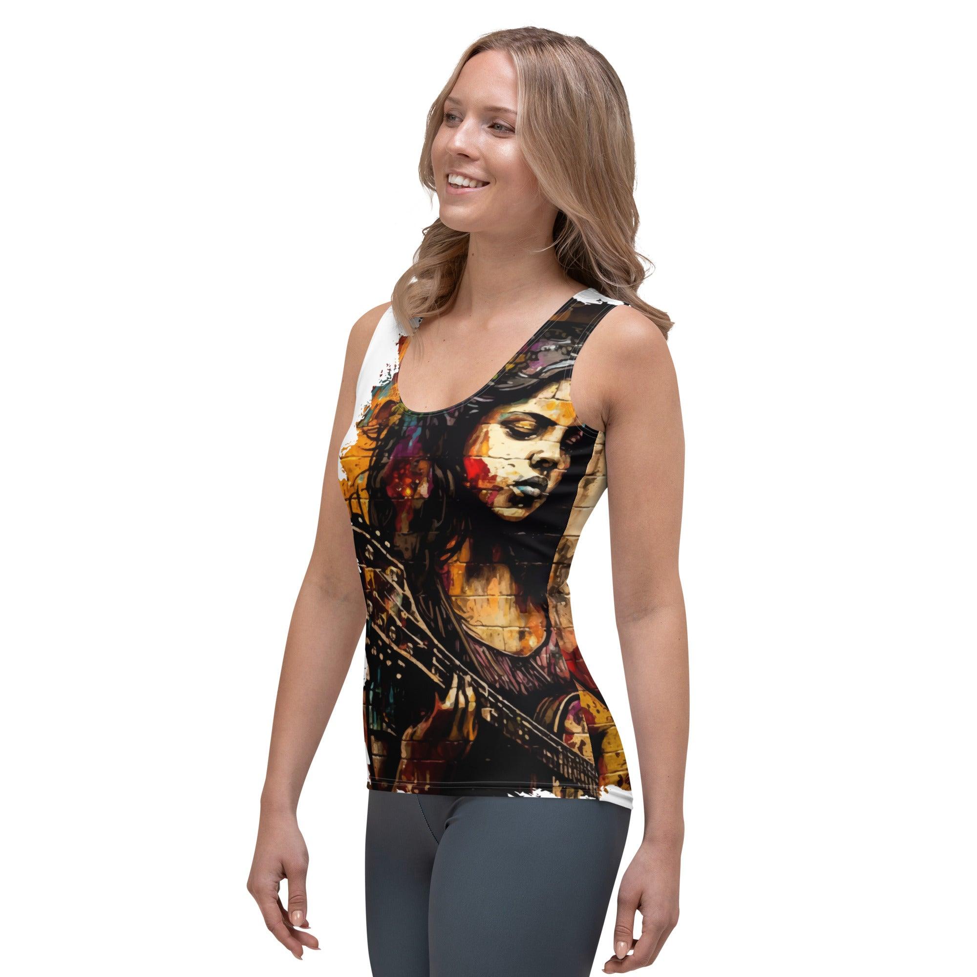 Music Is Her Escape Sublimation Cut & Sew Tank Top - Beyond T-shirts