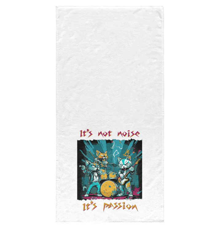 Music Is My Passion Bath Towel - Beyond T-shirts