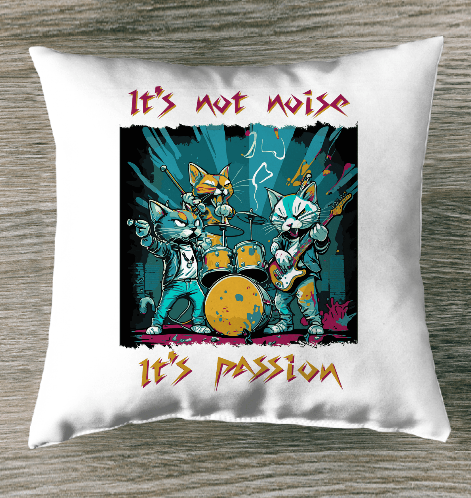 Music Is My Passion Indoor Pillow - Beyond T-shirts