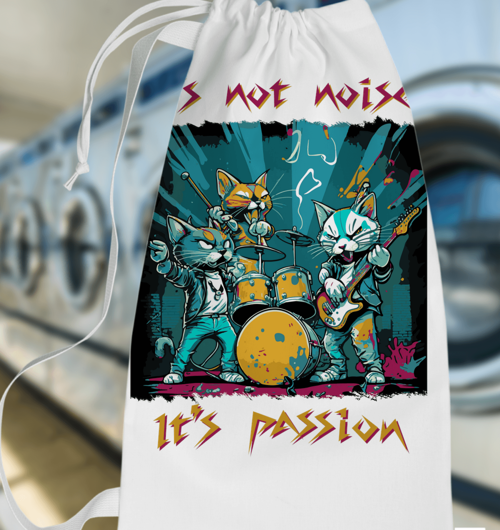 Music Is My Passion Laundry Bag - Beyond T-shirts