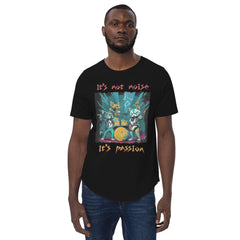 Music Is My Passion Men's Curved Hem T-Shirt - Beyond T-shirts