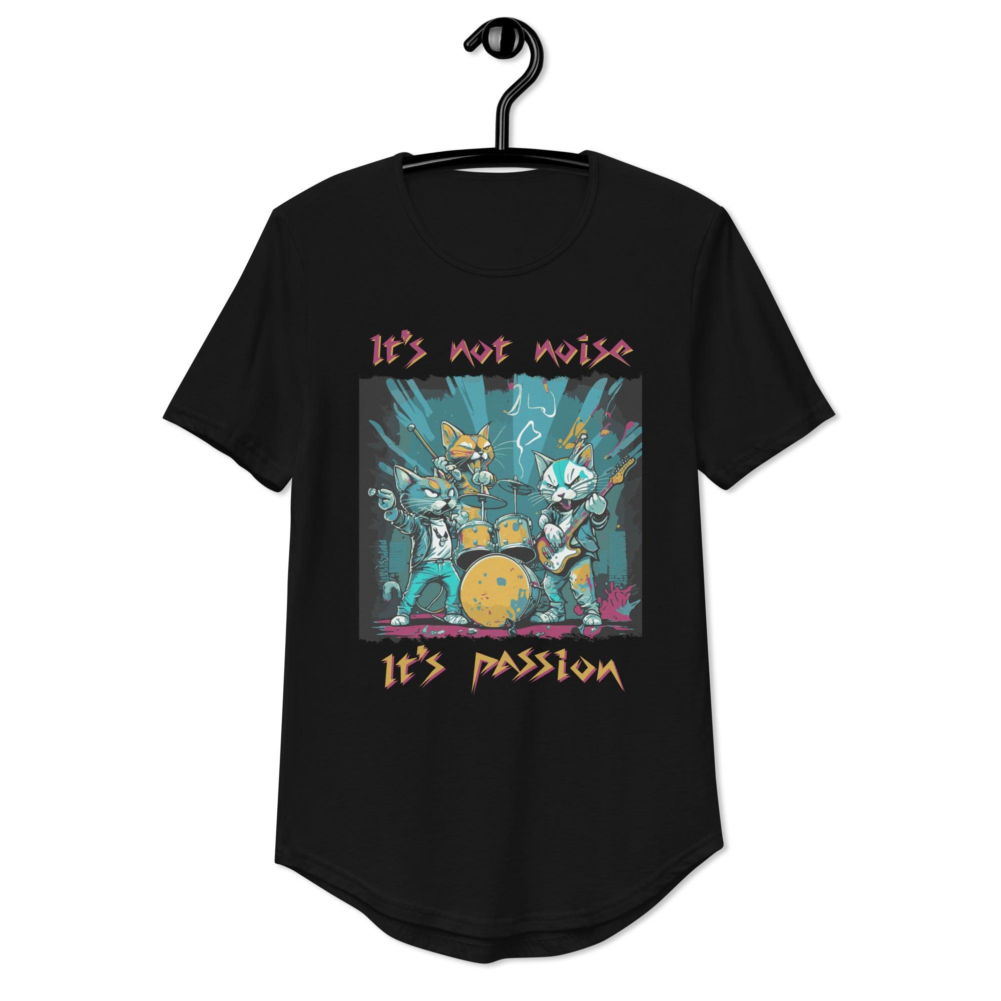 Music Is My Passion Men's Curved Hem T-Shirt - Beyond T-shirts