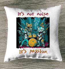 Music Is My Passion Outdoor Pillow - Beyond T-shirts