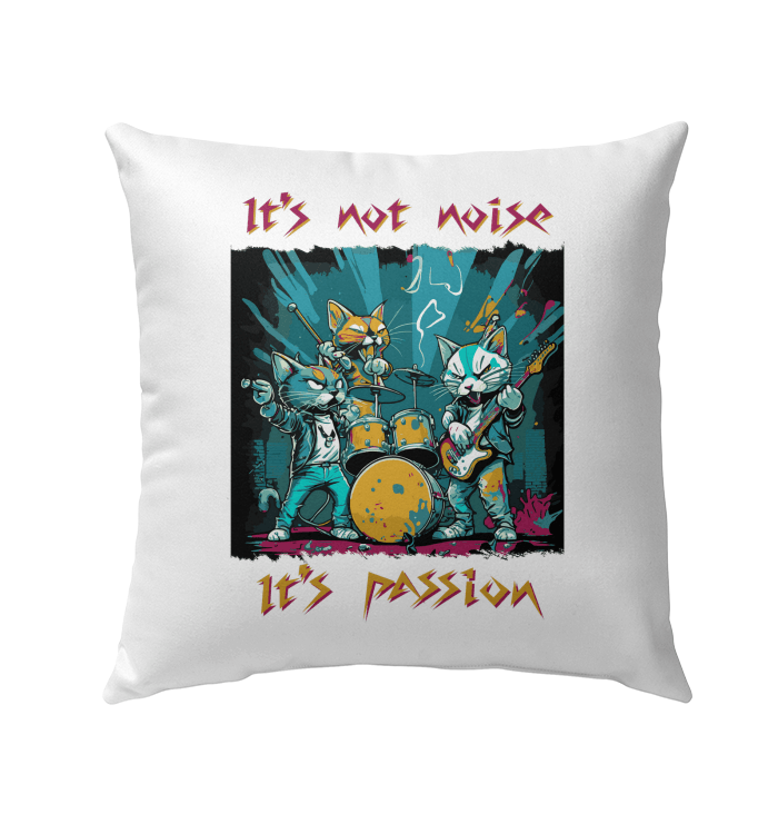 Music Is My Passion Outdoor Pillow - Beyond T-shirts