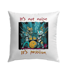 Music Is My Passion Outdoor Pillow - Beyond T-shirts