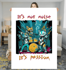 Music Is My Passion Sherpa Blanket - Beyond T-shirts