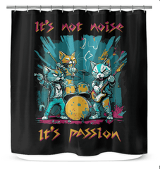 Music Is My Passion Shower Curtain - Beyond T-shirts