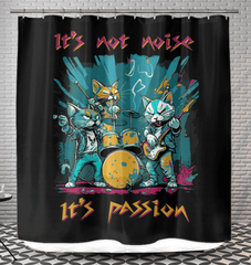 Music Is My Passion Shower Curtain - Beyond T-shirts