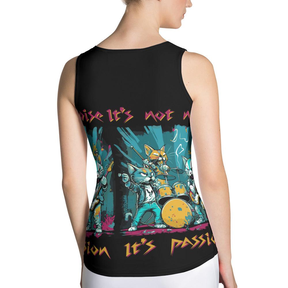 Music Is My Passion Sublimation Cut & Sew Tank Top - Beyond T-shirts