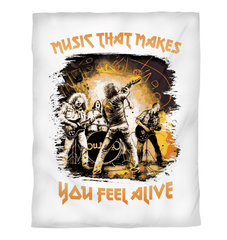 Music Makes You Alive Duvet Cover - Beyond T-shirts