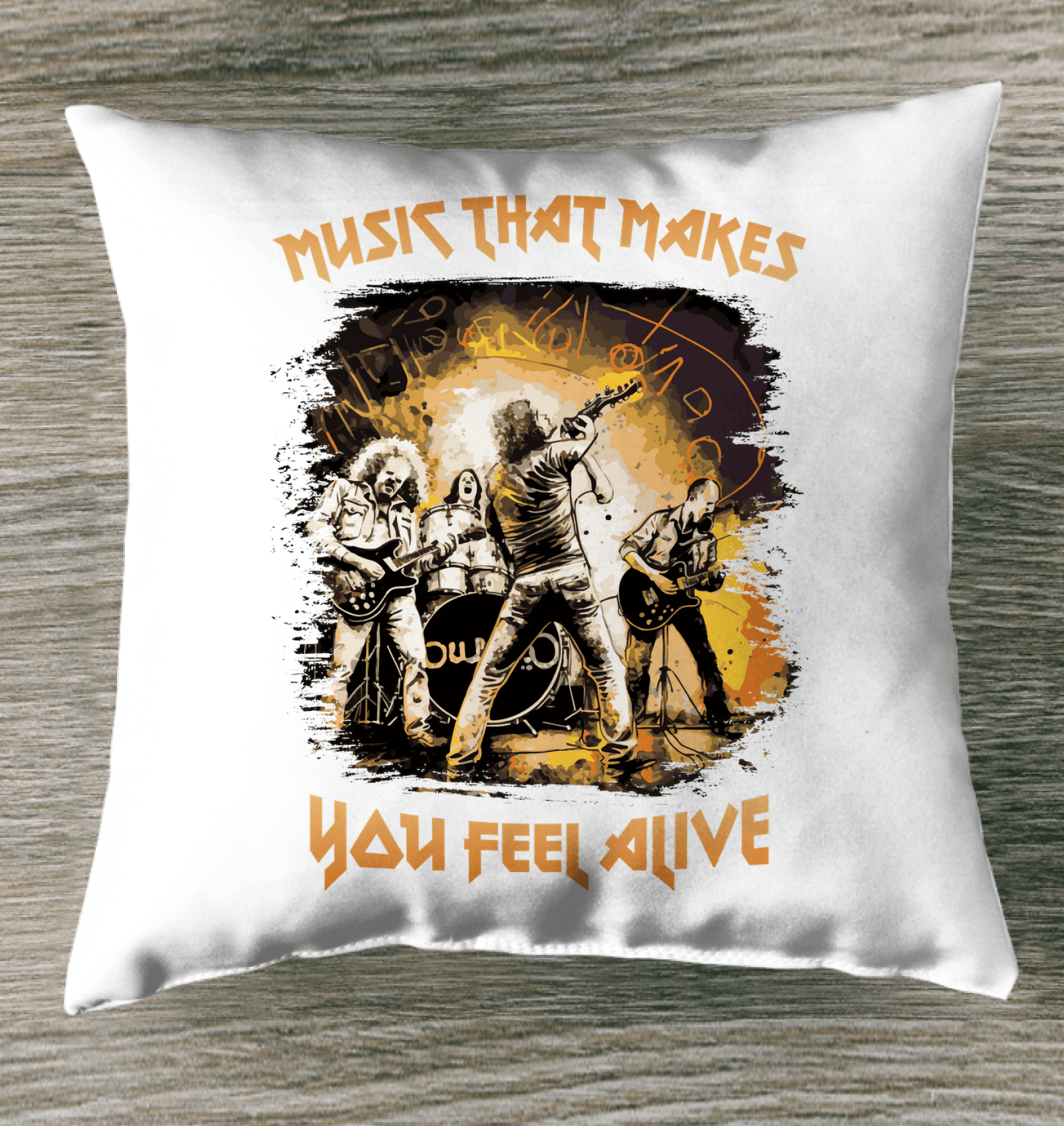 Music Makes You Alive Indoor Pillow - Beyond T-shirts
