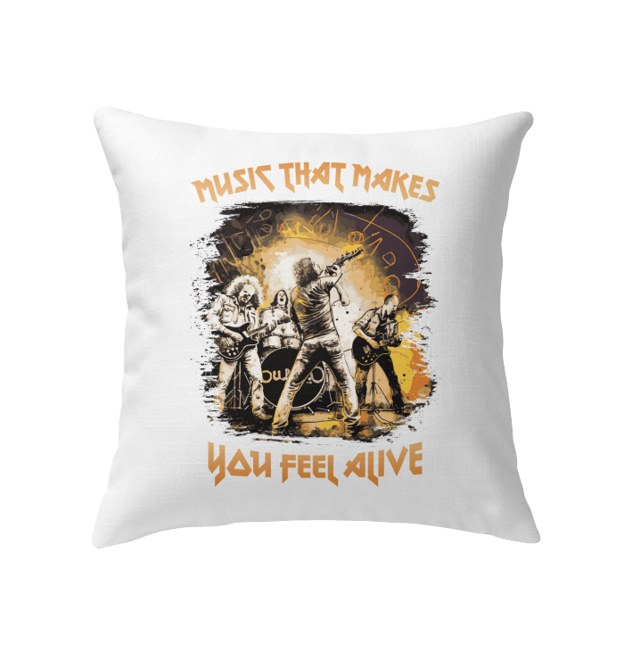 Music Makes You Alive Indoor Pillow - Beyond T-shirts
