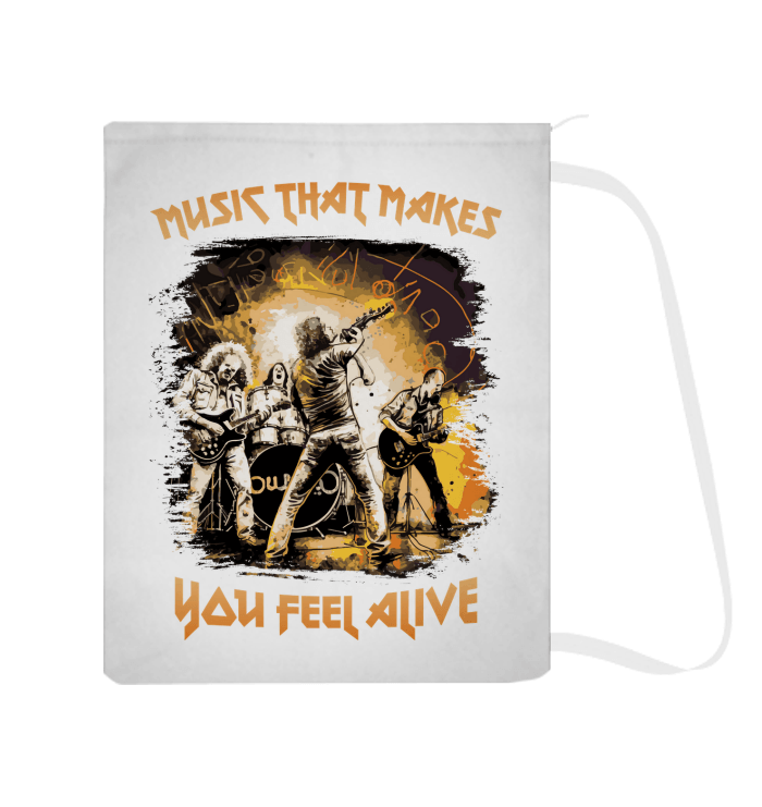 Music Makes You Alive Laundry Bag - Beyond T-shirts