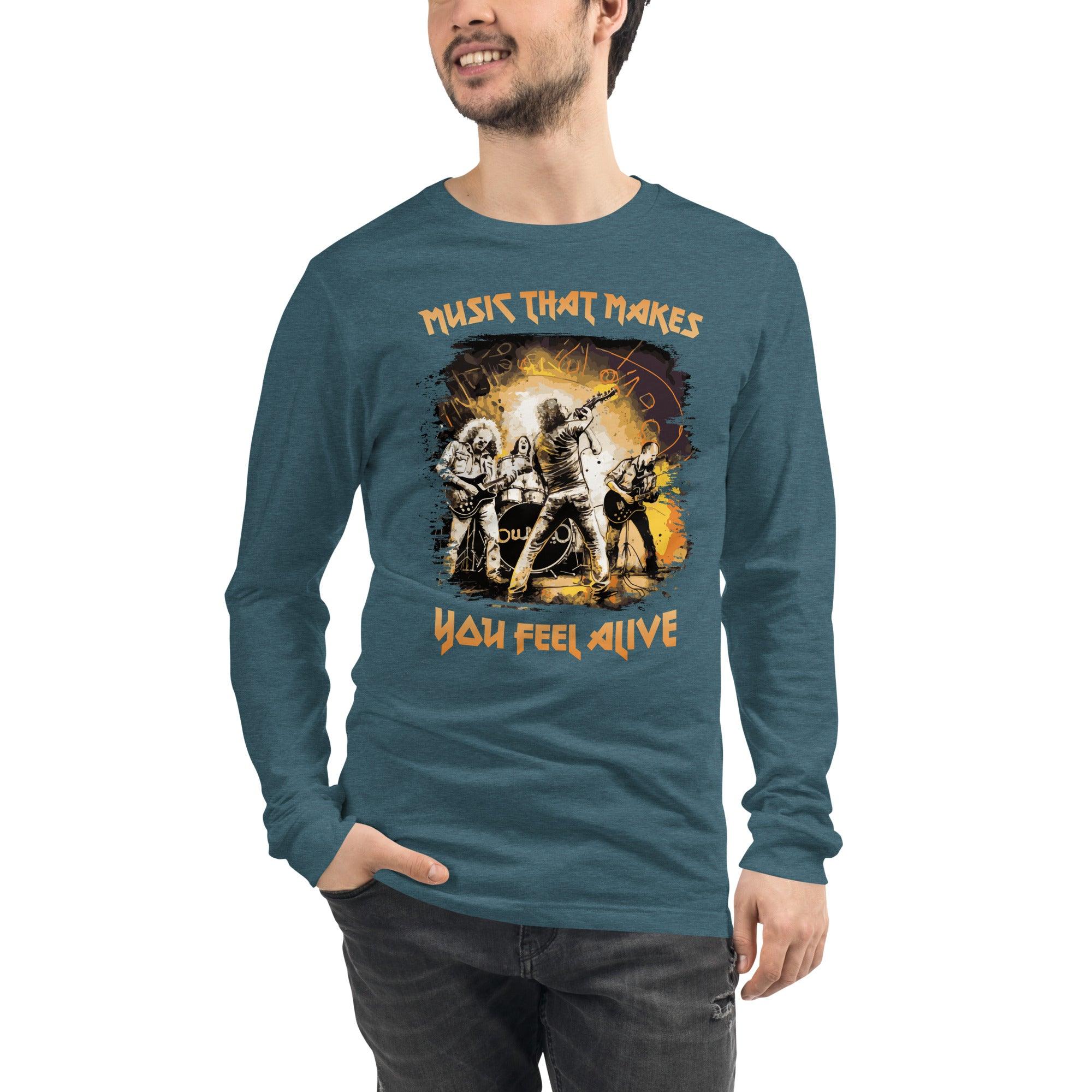 Music Makes You Alive Unisex Long Sleeve Tee - Beyond T-shirts