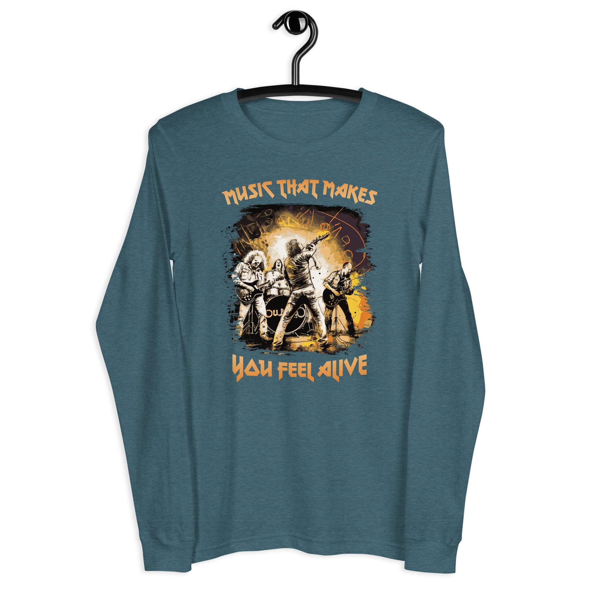 Music Makes You Alive Unisex Long Sleeve Tee - Beyond T-shirts